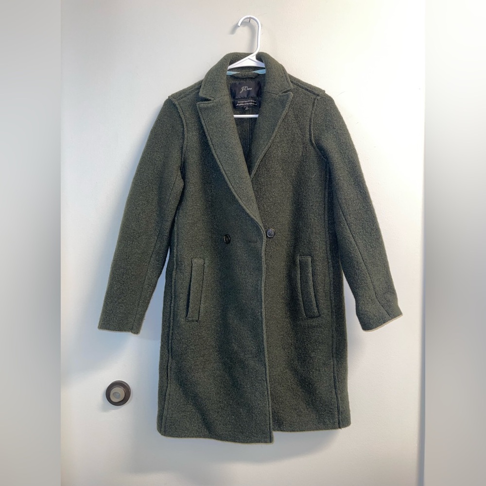 J Crew Daphne topcoat in Italian boiled wool Size 4